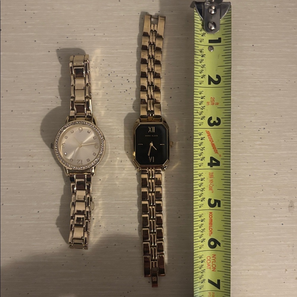 Set of 2 gold tone watches one is Anne Klein and one is a Walmart watch - Picture 3 of 8